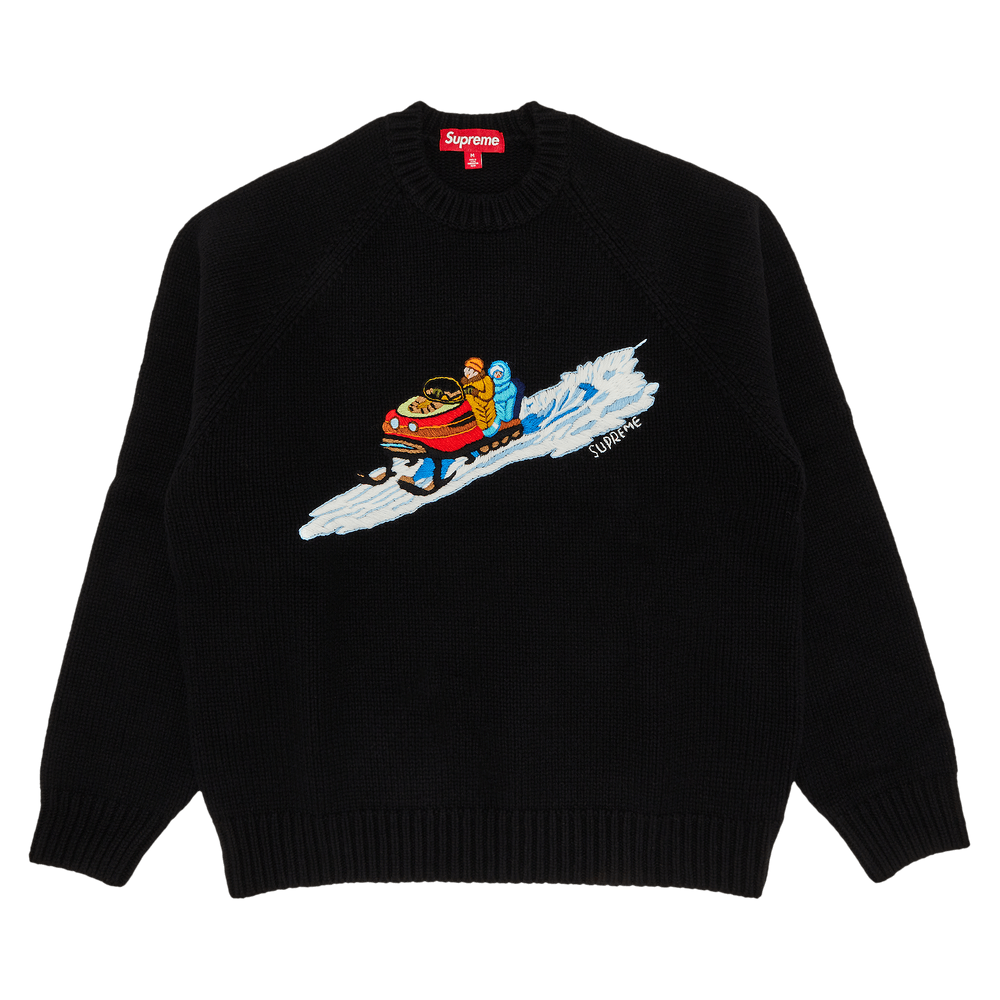 Supreme Snowmobile Sweater White XL in Hand | eBay