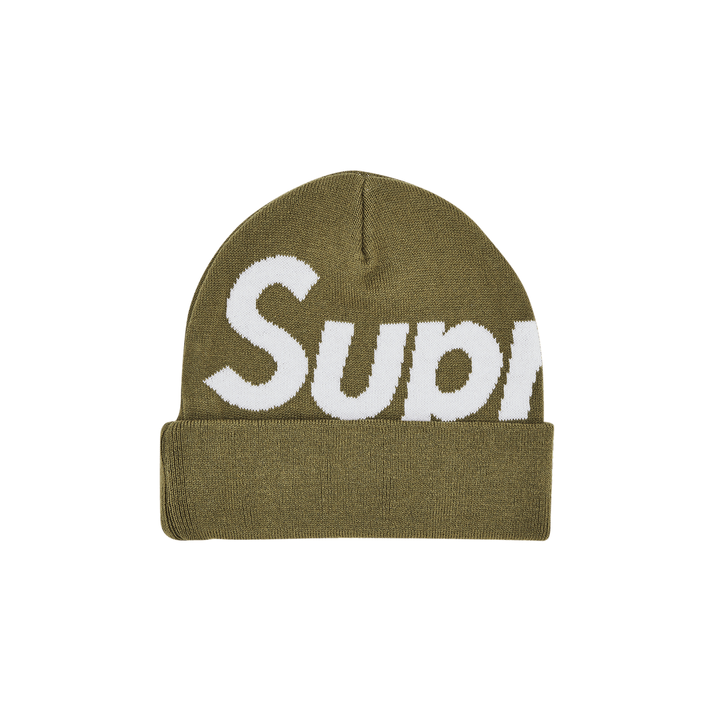 Buy Supreme Big Logo Beanie 'Light Olive' - FW24BN21 LIGHT OLIVE | GOAT