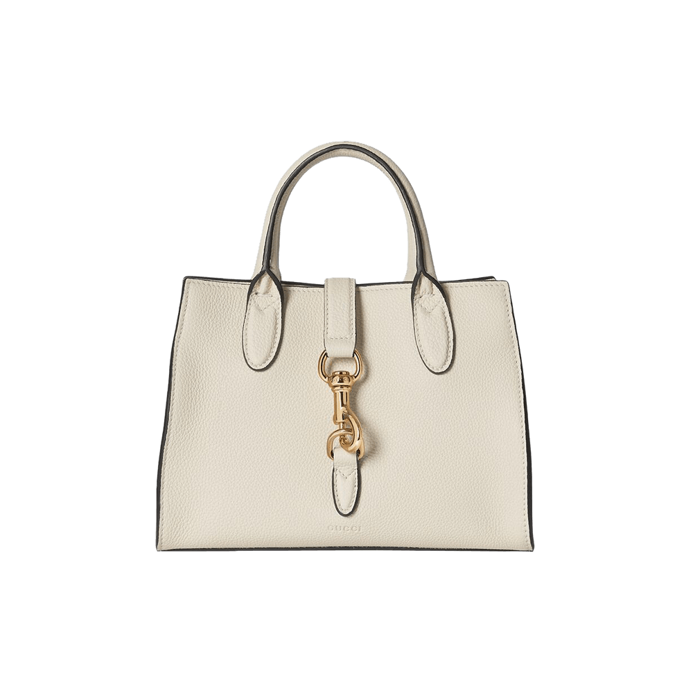 Gucci Small Tote Bag With Hook Closure New Ivory