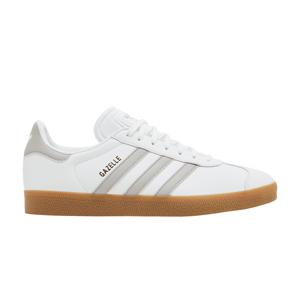 adidas gazelle silver green womens Adidas x Foot Industry Unisex Gazelle Indoor Cream White Low Top Sneakers