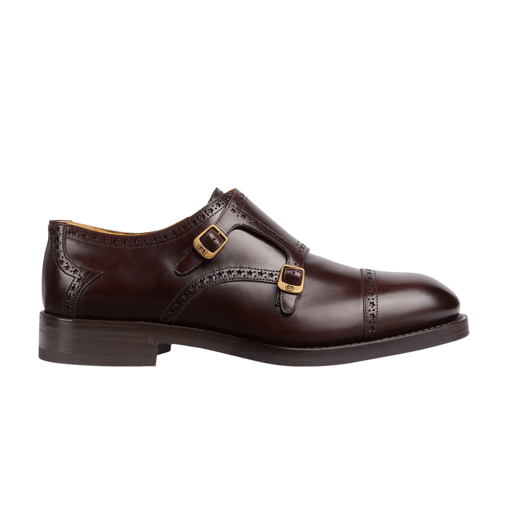 Gucci Herren Monk Strap Bordeaux