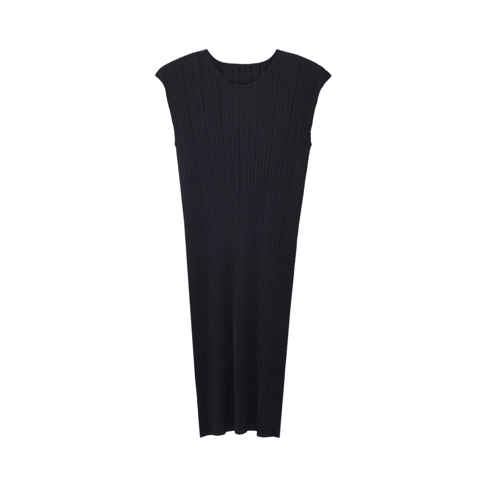 Buy Pleats Please Issey Miyake Basics Dress 'Black' - PP46JH113 15