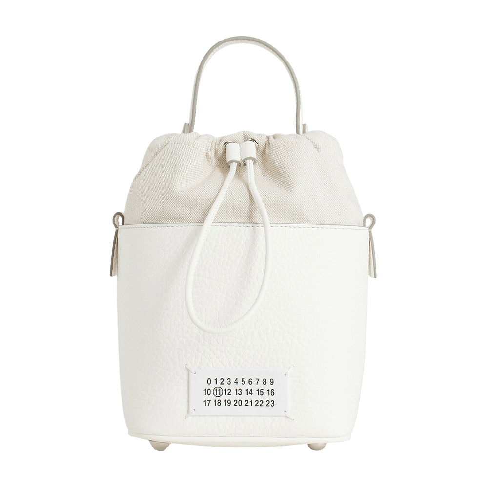 Buy Maison Margiela 5AC Bucket Bag Canvas And Leather 'White