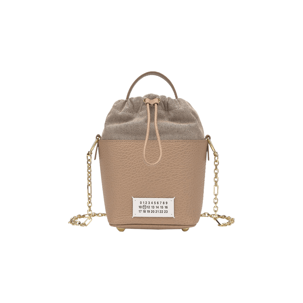 【Maison margiela】5AC Bucket Bag★S61WG0035 P4348 H0157 5AC leather bucket bag in black - Maison Margiela | Mytheresa