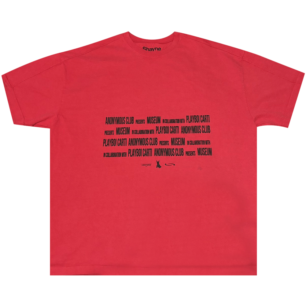 Buy Anonymous Club x Playboi Carti x Shayne Oliver Movie Tee 'Red