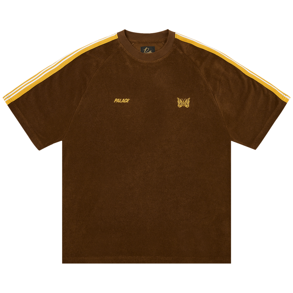 Buy Palace x Needles Towelling T-Shirt 'Brown' - P27NDES003 Buy Palace x Needles Towelling T-Shirt 'Brown' - P27NDES003