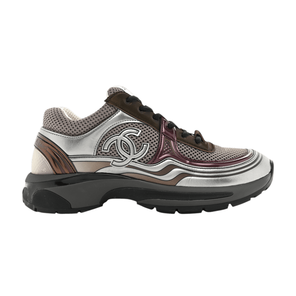 Buy Chanel Wmns Sneaker 'Khaki Silver Dark Purple' - G45077 B13305