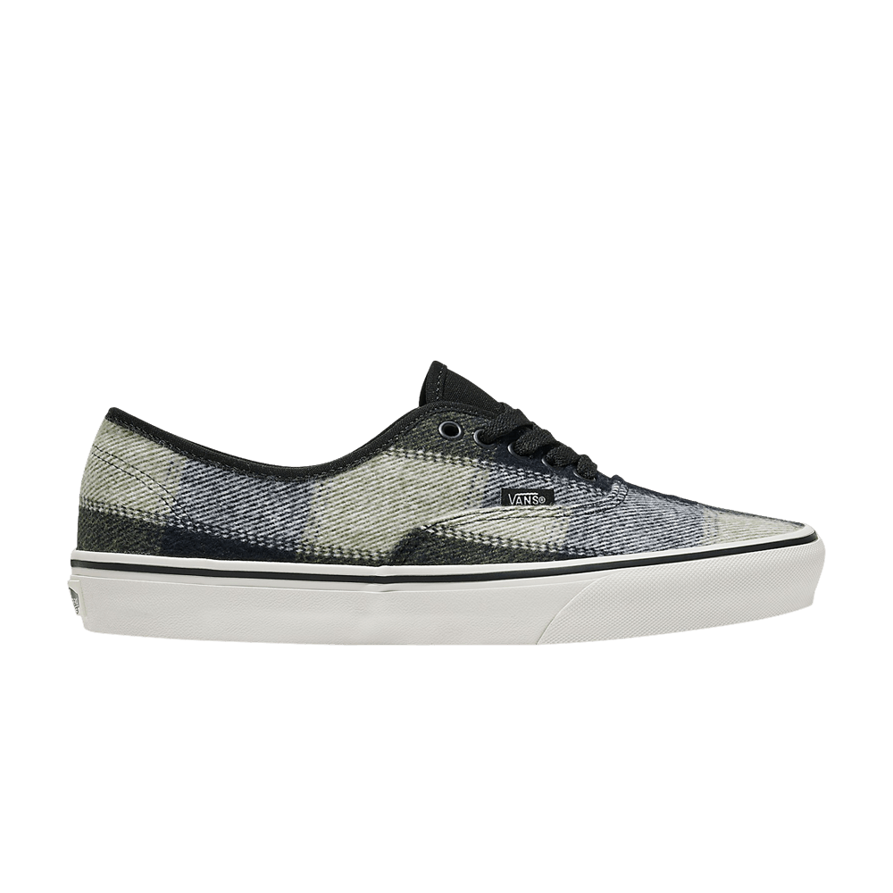 Vans Authentic Brushed Plaid - Olive Green Black