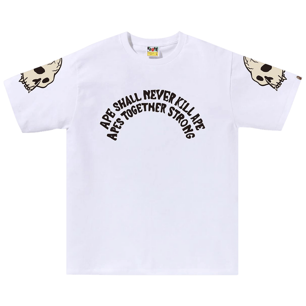 Buy BAPE Souvenir Skull Tee 'White' - 1K80 110 052 WHITE | GOAT