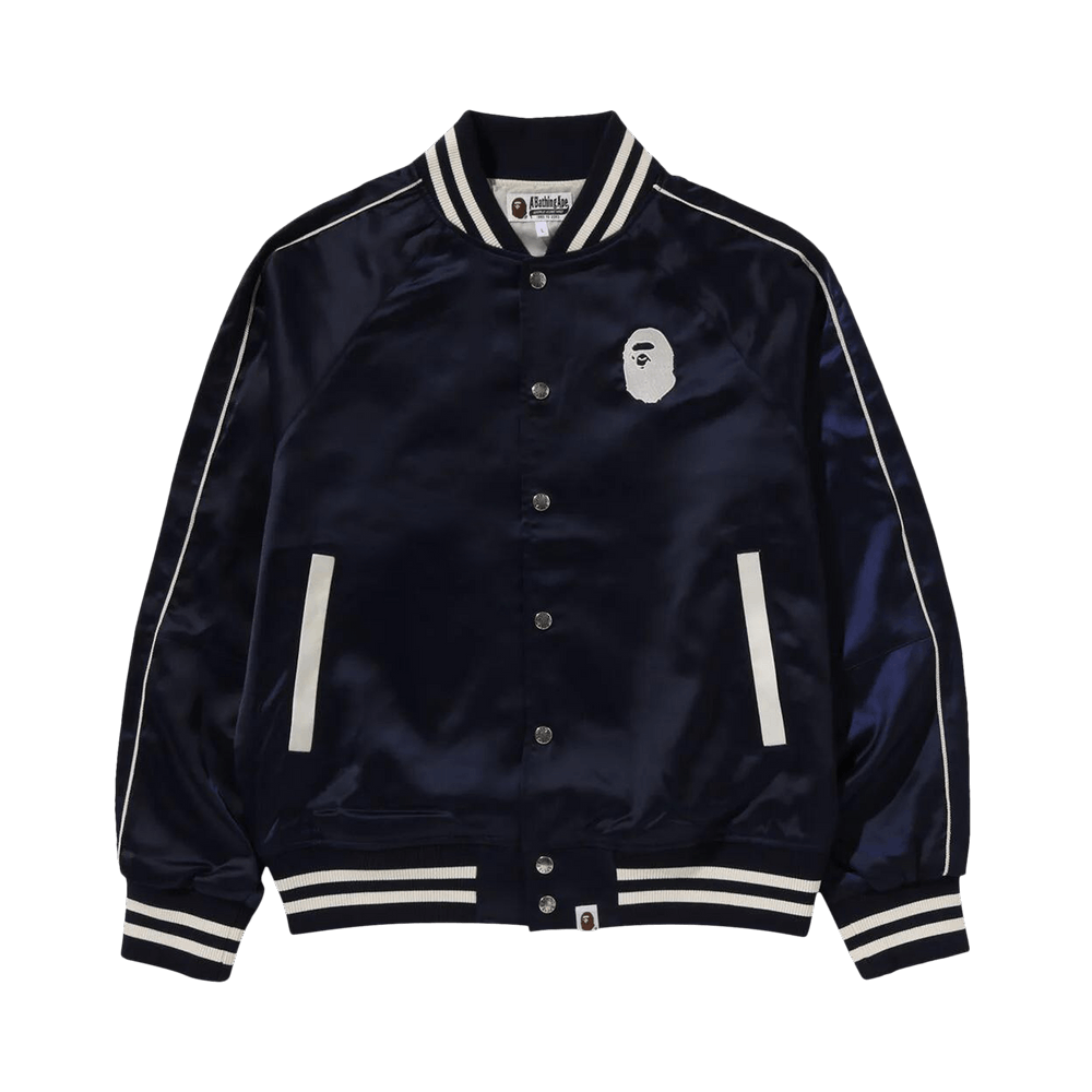 A Bathing Ape ネイビー ナイロンジャケット XL 90～00s A BATHING APE/Nylon Jacket/初期/三角タグ/M/ASNKA