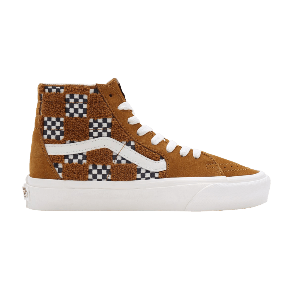 Vans Sk8-Hi Tapered Tufted Check - Golden Brown