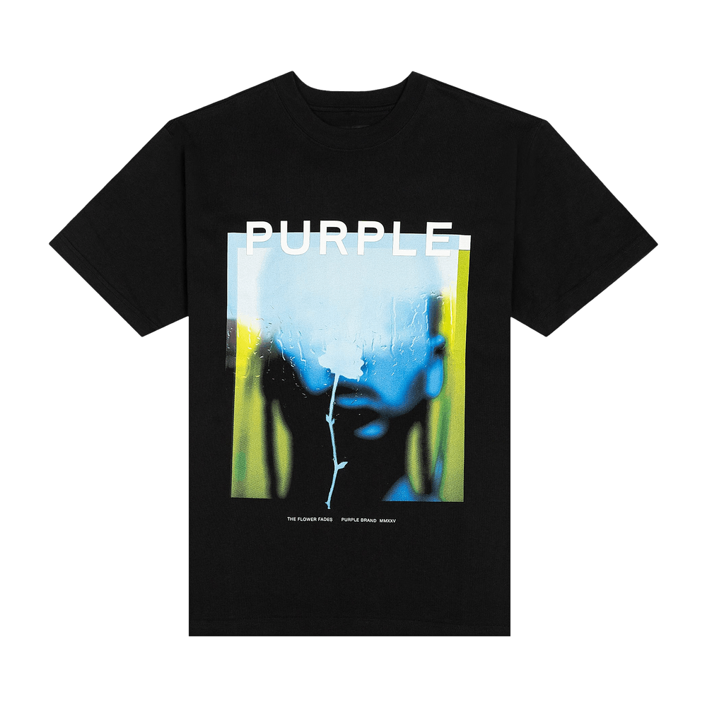Buy PURPLE BRAND HWT Jersey Flower Tee 'Black' - P117 HBFG125 | GOAT