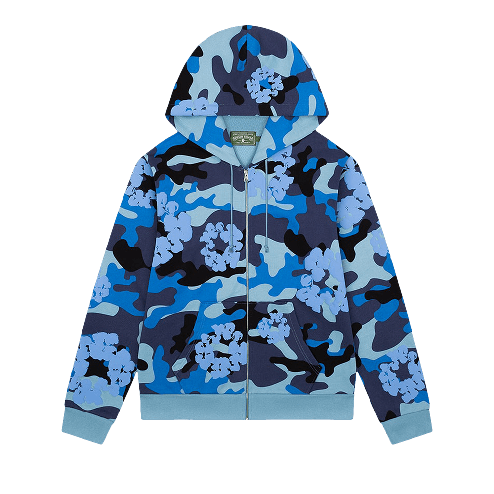 ★ Denim Tears ★Fruit Collage Zip Up Hoodie Denim Tears Fruit Collage Zip Up Hoodie Black Men's - SS24 - US