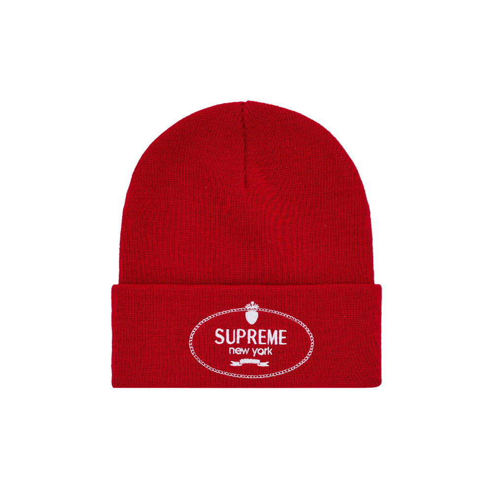 Buy Supreme Crest Beanie 'Red' - FW24BN82 RED | GOAT