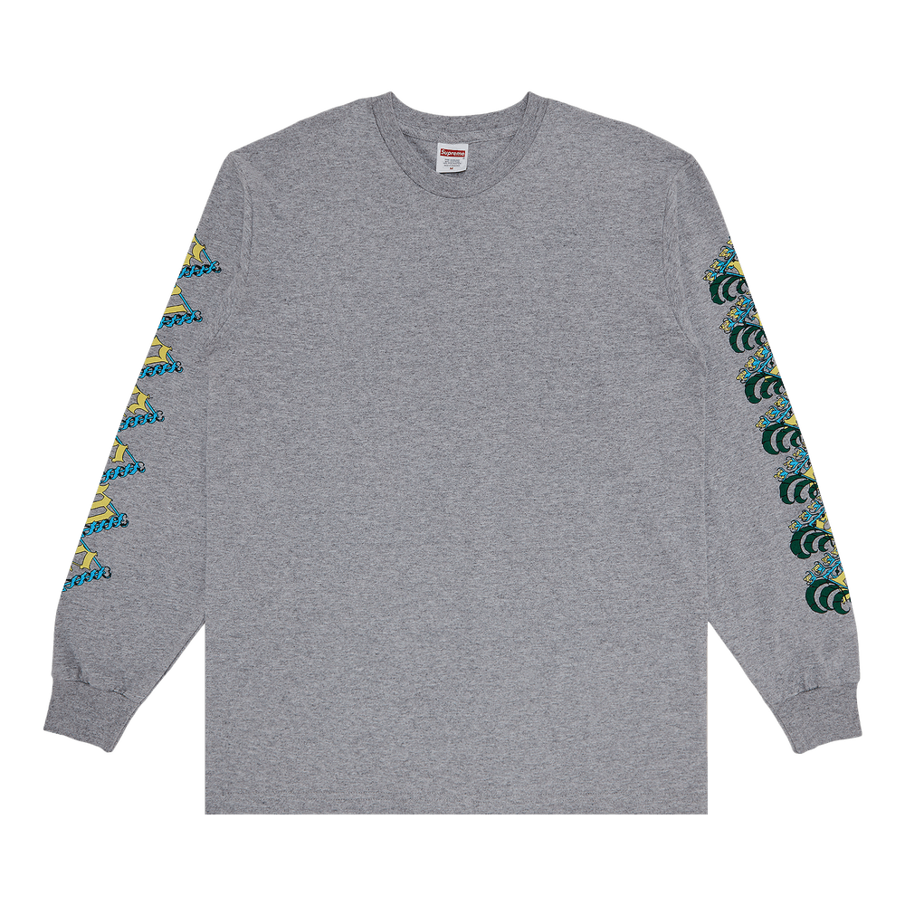 Buy Supreme Strawberries Long-Sleeve Tee 'Heather Grey