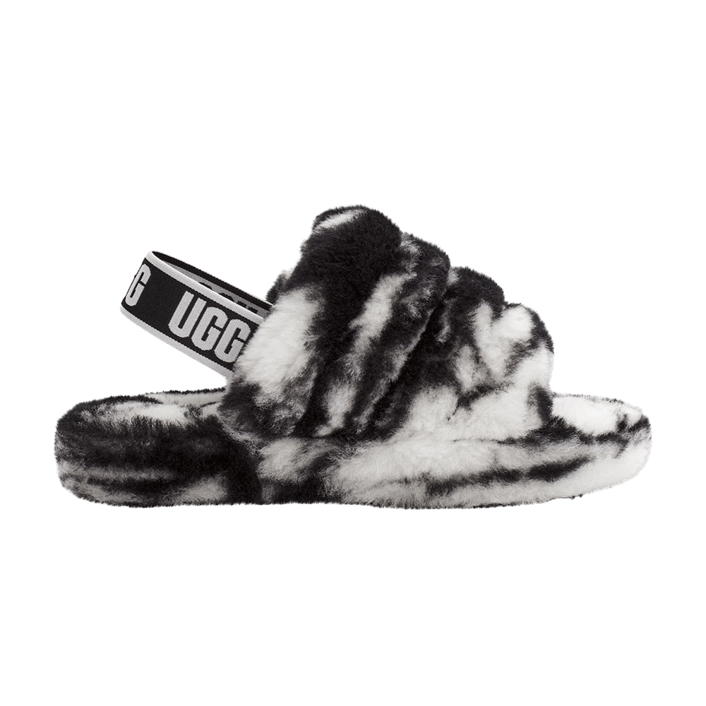 UGG Fluff Yeah Slide Kids Marble - Black