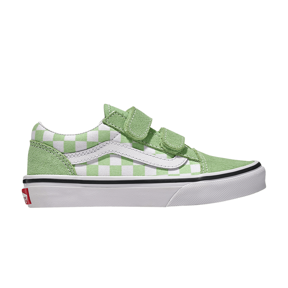 Vans Old Skool V Kids Checkerboard - Pistachio Green