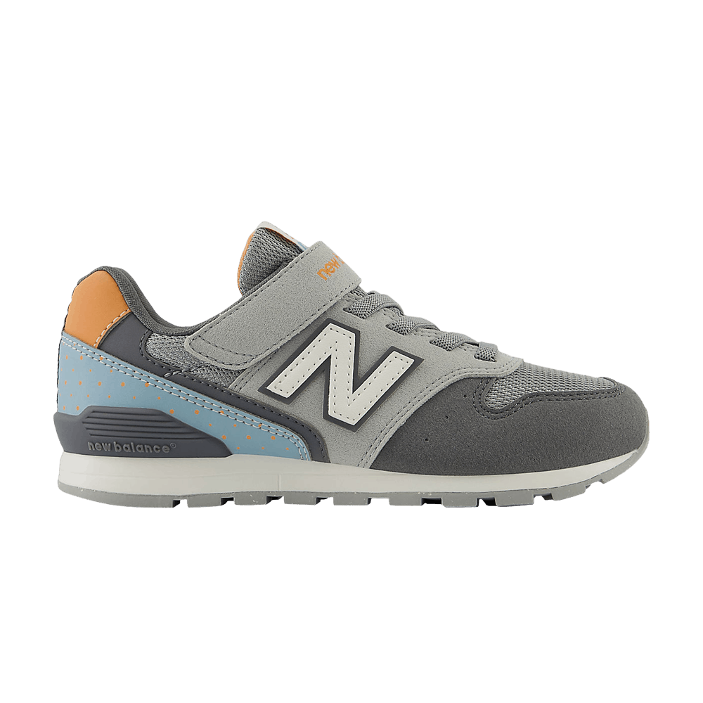 BBB Buy New Balance 996 Bungee Lace Top Strap Big Kid Wide 'Grey White