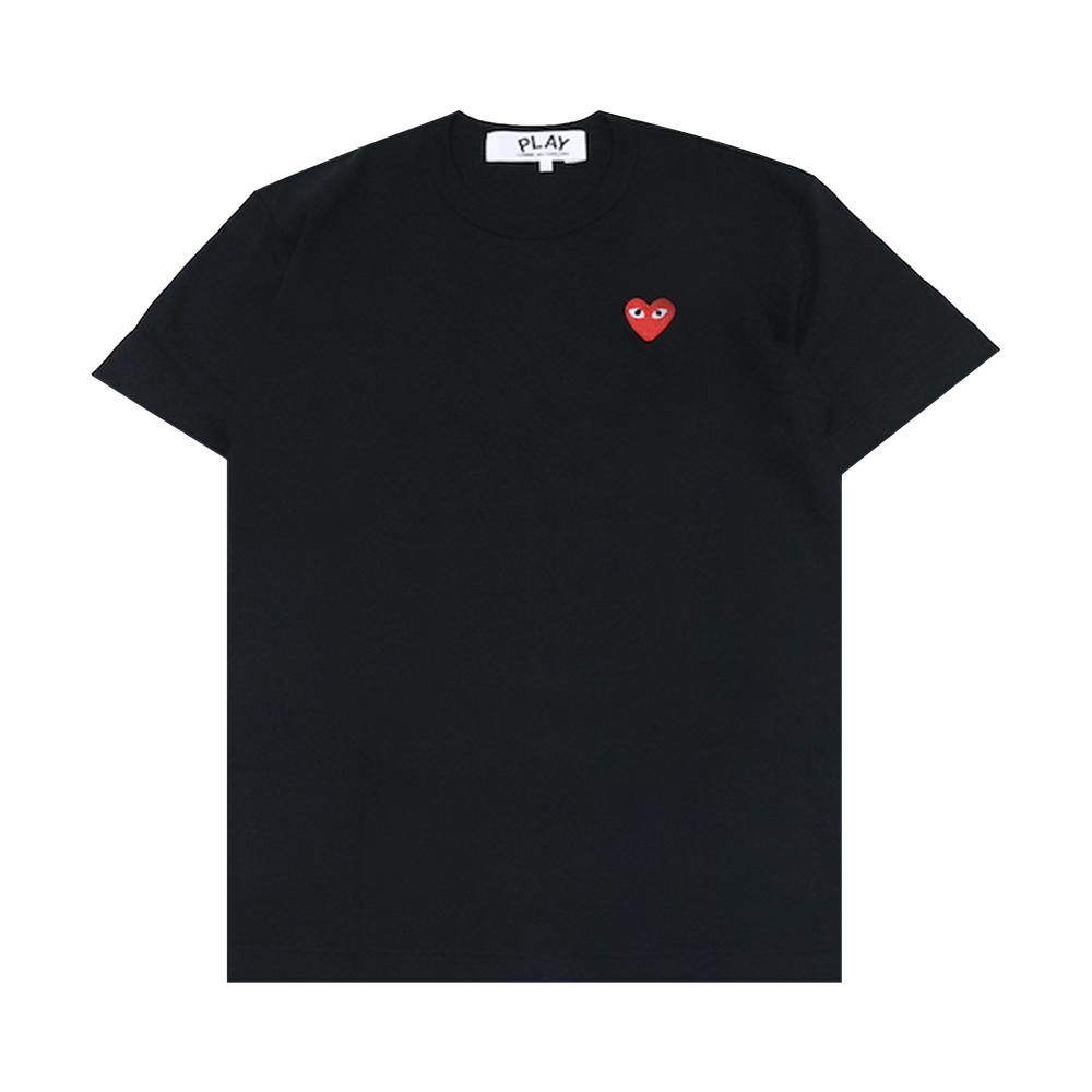 Buy Comme des Garçons PLAY Heart Emblem T-Shirt 'Black' - AX