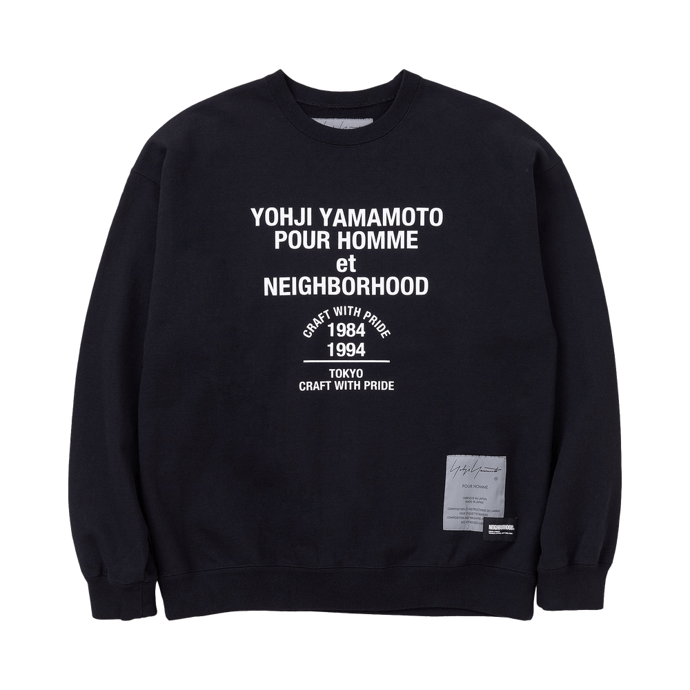 Buy Yohji Yamamoto Pour Homme x Neighborhood Sweatshirt 'Black