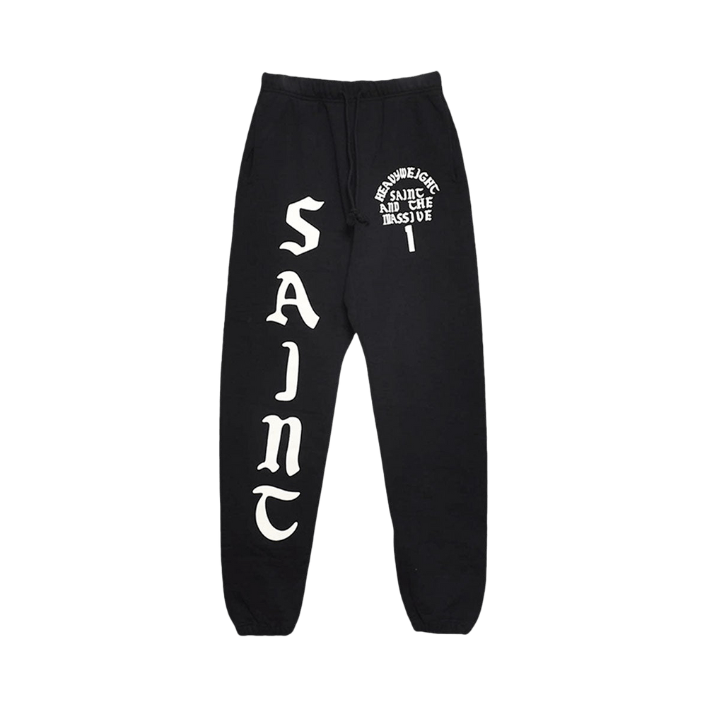 Buy SAINT Mxxxxxx It's Saint Sweatpants 'Black' - SM YS1 0000 049