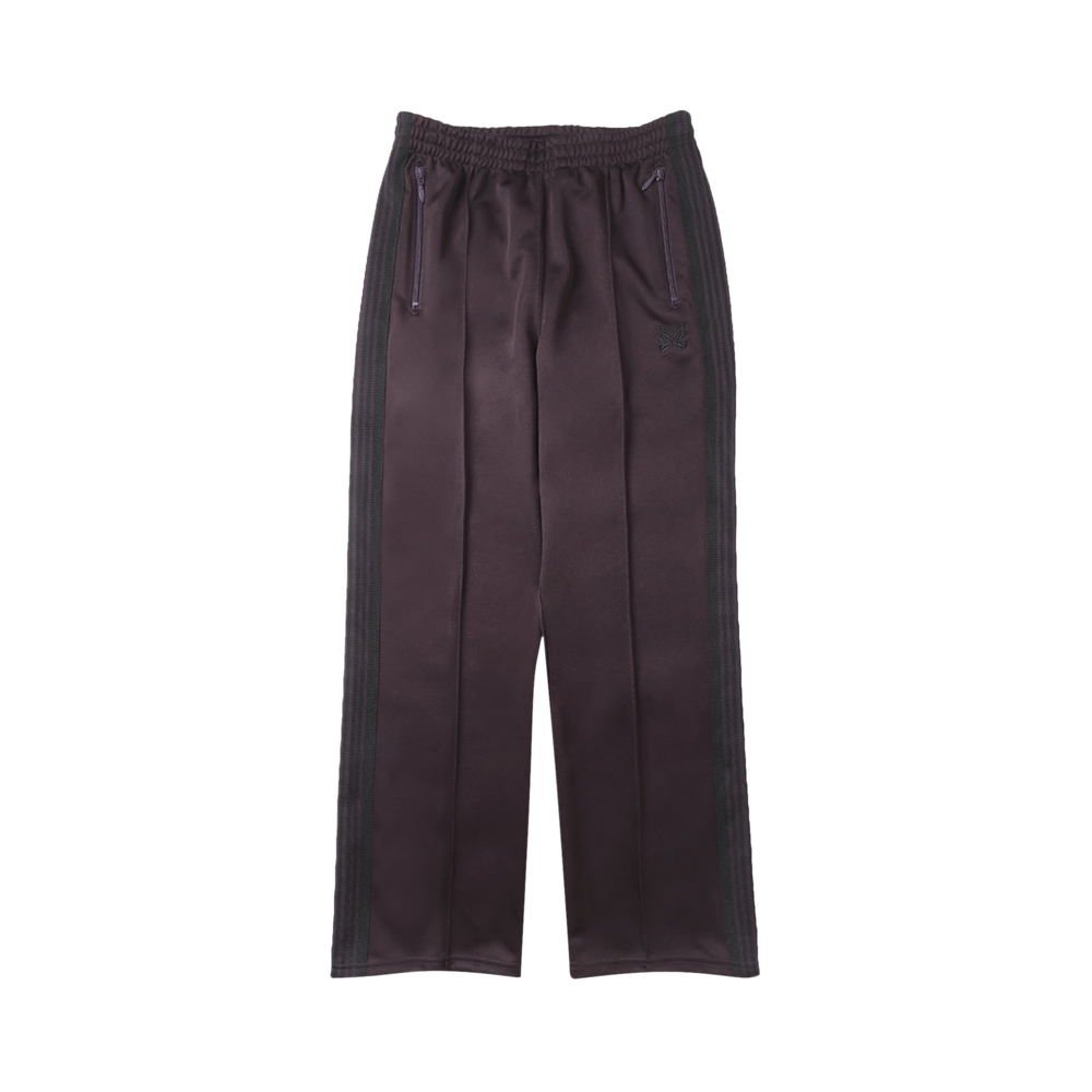 NEEDLES Track Pant Poly Smooth 黒×茶 PU273 PU273]NEEDLES(ニードルズ) Track Pant - Poly Smooth トラックパンツ