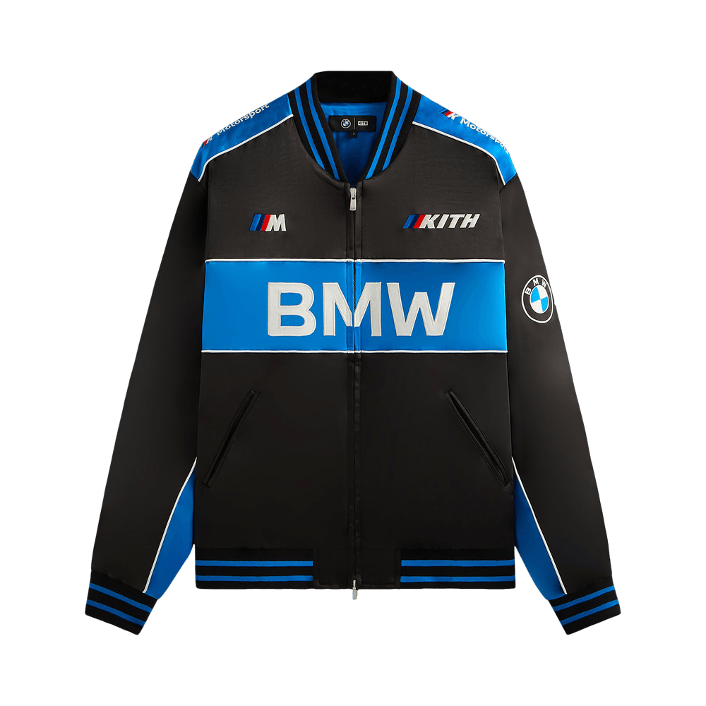 ジャケット・アウター Kith for BMW Coaches Jacket S Kith for BMW Wool Coaches Jacket Black Coat Size XL Chain