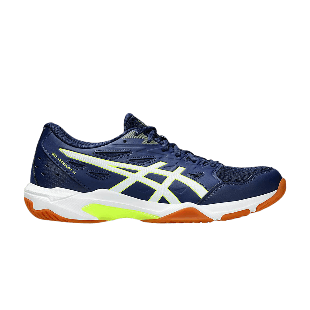 Asics Gel Rocket 11 Blue Expanse Safety Yellow