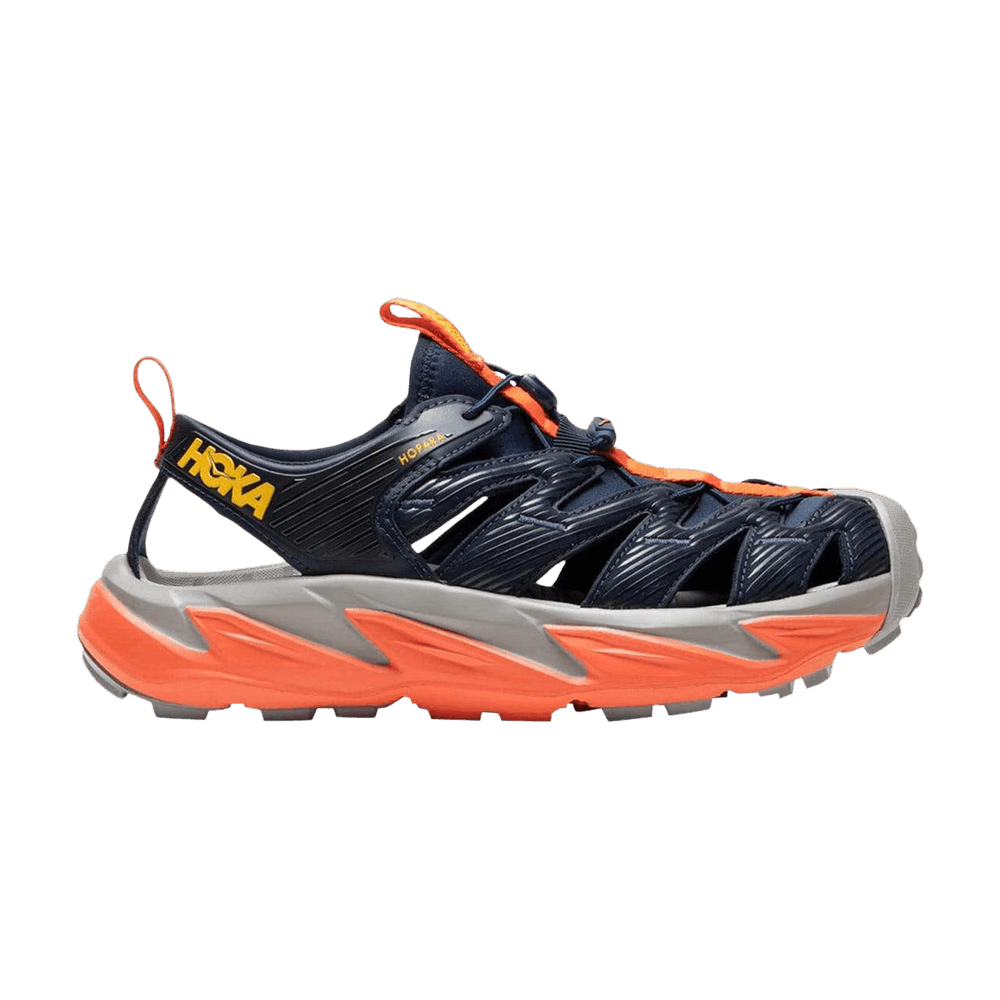 Hoka Hopara Black Iris Mandarin Red