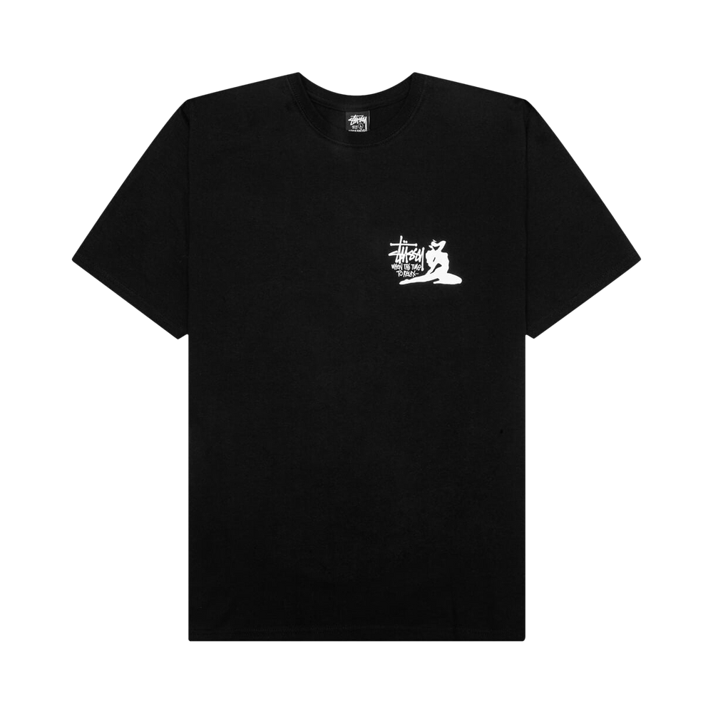 Buy Stussy Relax Tee 'Black' - 1905055 BLAC | GOAT