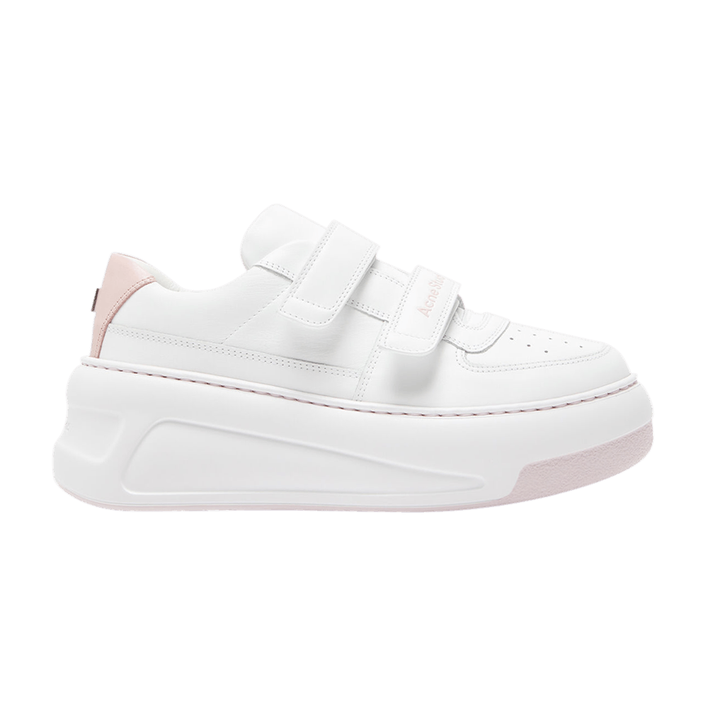 Acne Studios Wmns Velcro Strap Platform Sneaker 'optic White Pink'