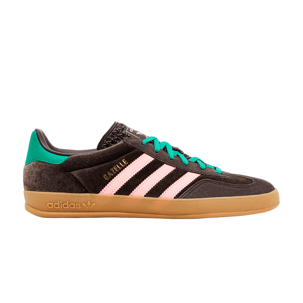 Buy Adidas Wmns Gazelle Indoor 'Dark Brown Pink Green Velvet