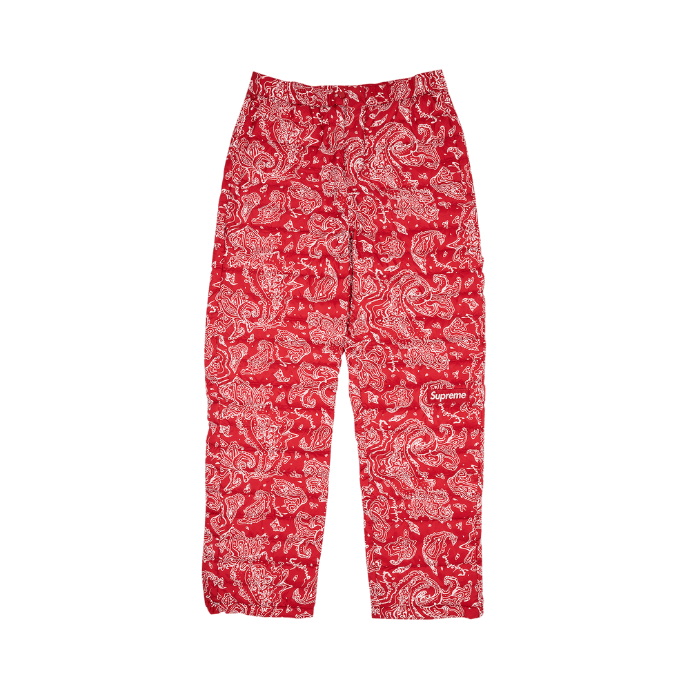 Buy Supreme Micro Down Pant 'Red Paisley' - FW22P66 RED PAISLEY | GOAT