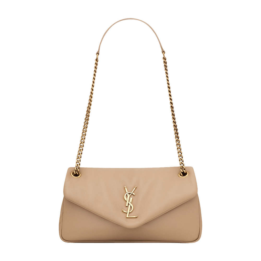 Buy Saint Laurent Small Calypso Chain Bag 'Dark Toffee' - 734153