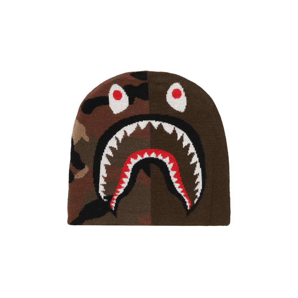 帽子 bape CAMO SHARK KNIT CAP 1ST CAMO SHARK KNIT CAP 2025年12月13日(土)発売。 NO: 1L70-181-003