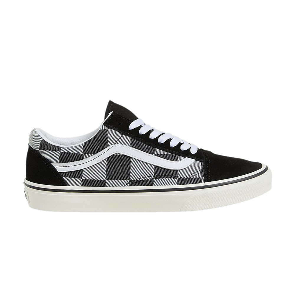 Vans Old Skool Black Large Checkerboard