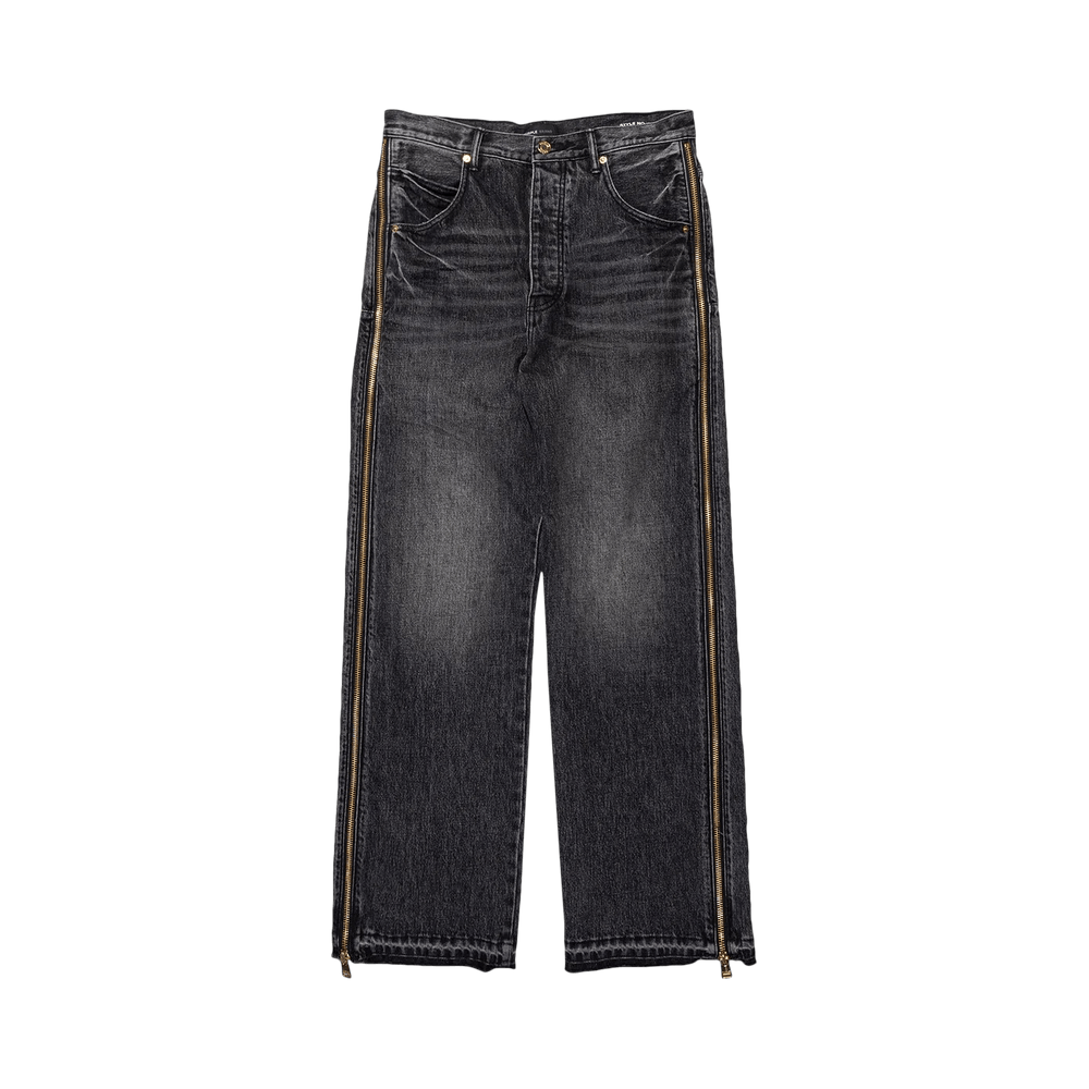 Buy PURPLE BRAND Full Side Zip Skinny Jeans 'Black' - P018 FSZB423