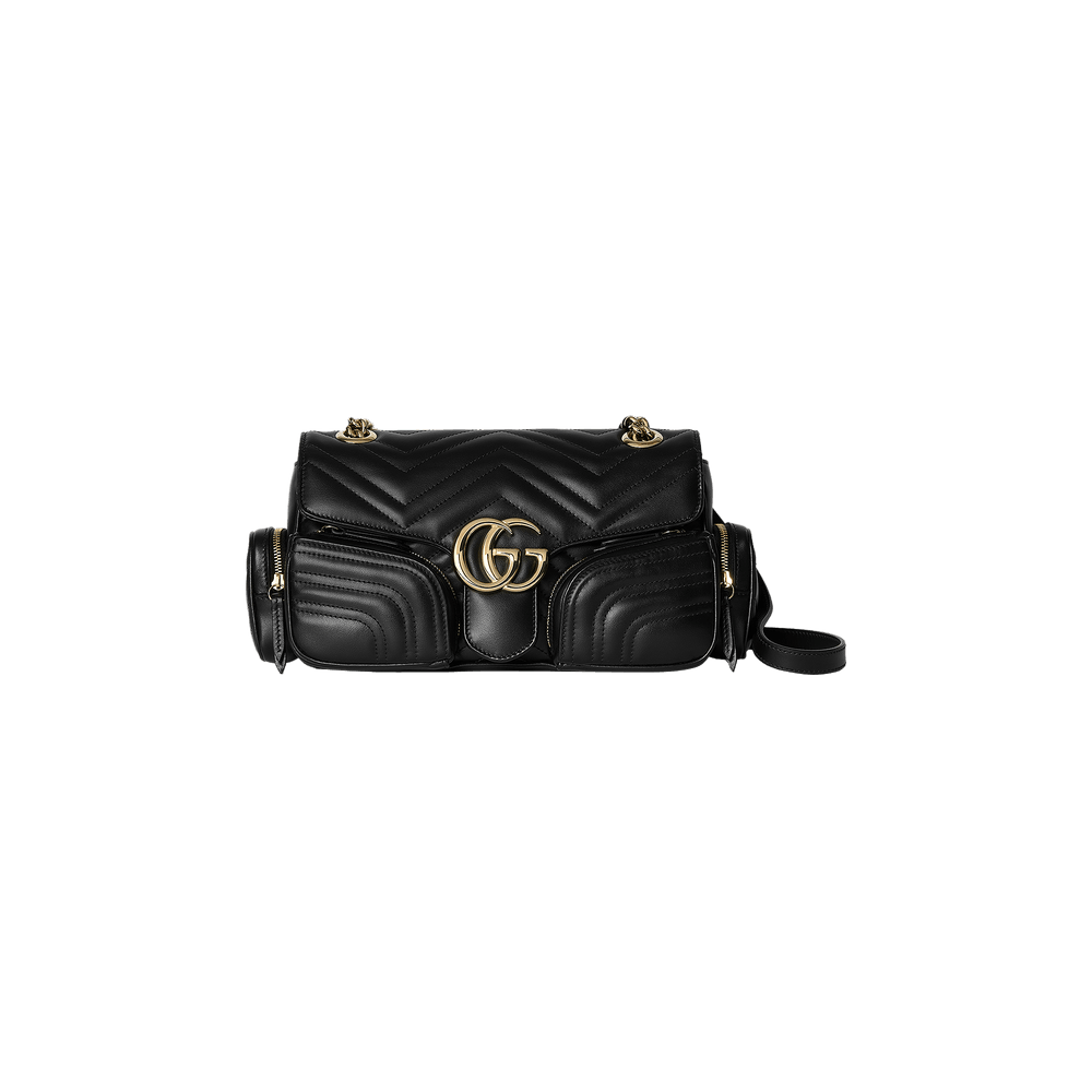Buy Gucci Marmont Small Multi Pocket Bag 'Black' - 795228 AADPJ