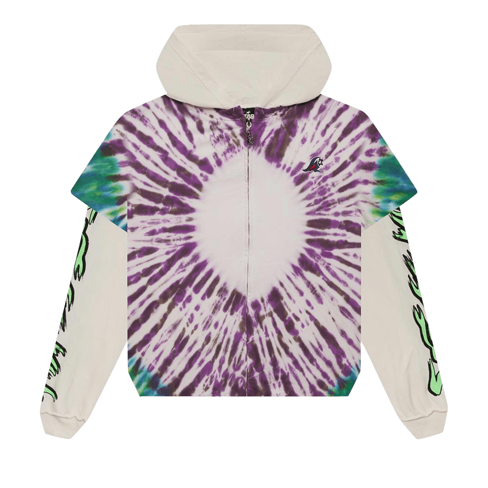 Buy Hellstar Tye-Dye Zip-Up Hoodie 'Multicolor' - HSCXZIP01 MULT