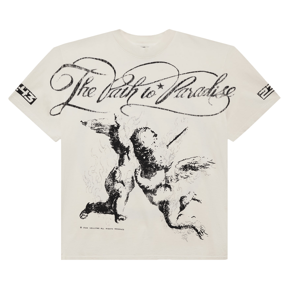 Buy Hellstar Path to Paradise T-Shirt 'White' - 9357