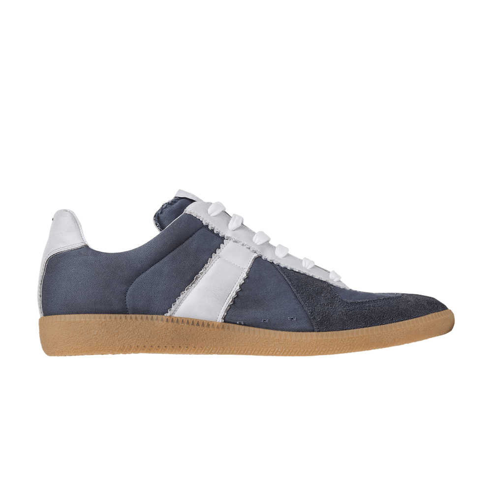 スニーカー MAISON MARGIELA Men Sneakers Indigo S57WS0504P8152 HA737 Grey calf suede sneakers MAISON MARGIELA S57WS0504