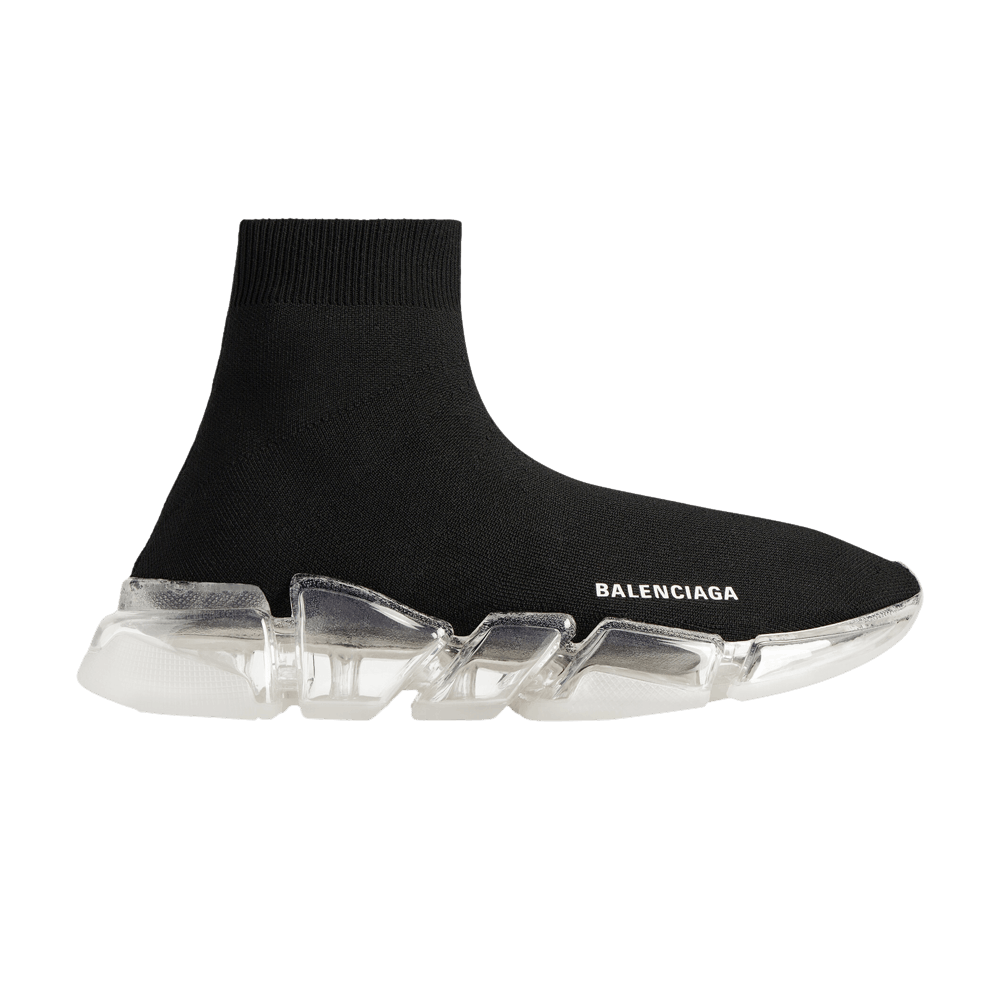 Balenciaga Speed 2.0 Sneaker Clear Sole - Black