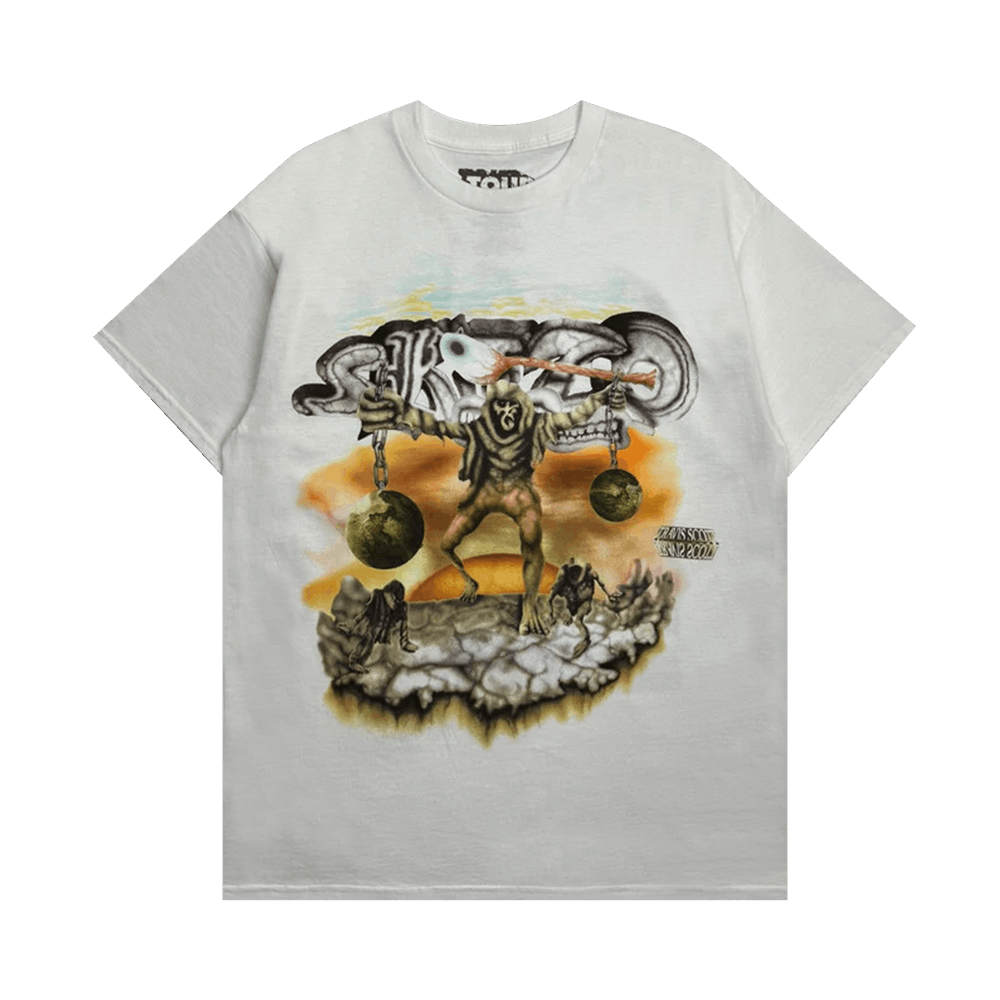 Buy Cactus Jack by Travis Scott South America Skitzo Tee 'White