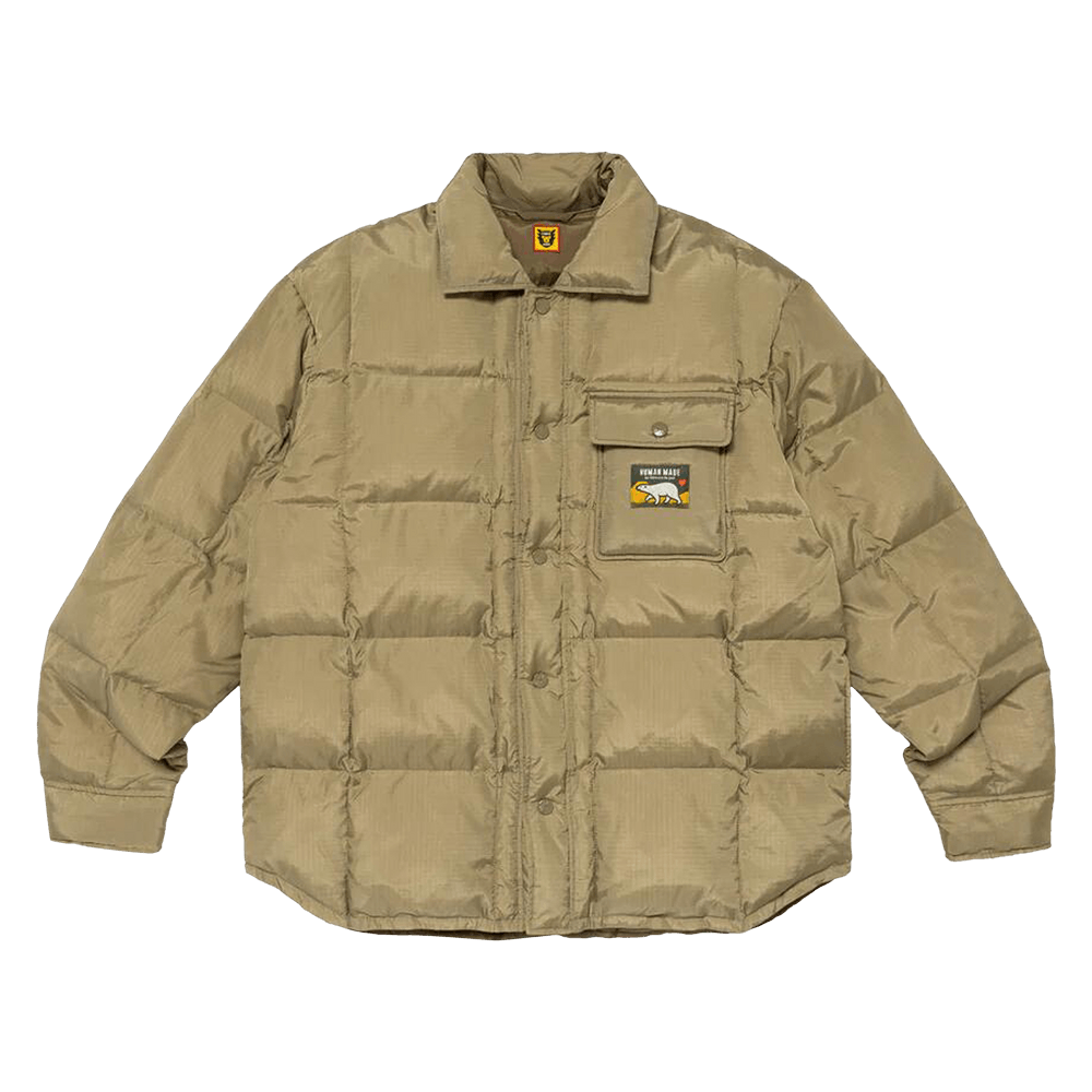 Buy Human Made Down Shirt Jacket 'Olive Drab' - HM28JK035 OLIV | GOAT