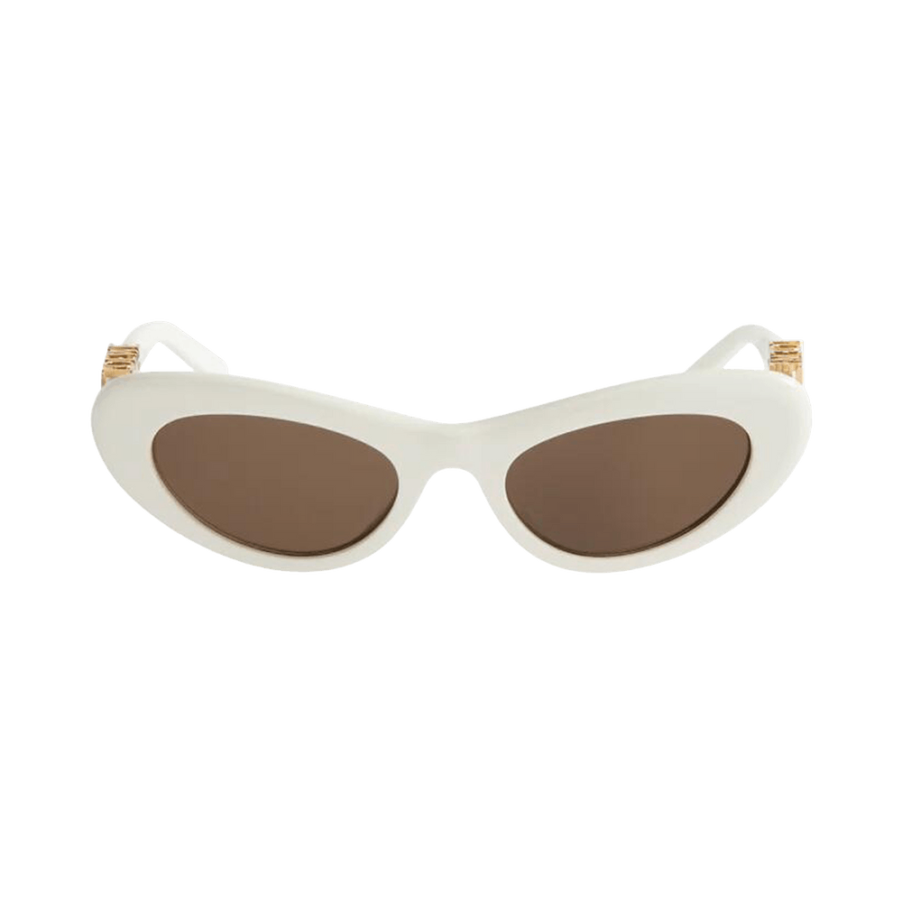 LOEVEミュール Buy Loewe Slim Sunglasses 'Shiny Ivory/Brown' - LW40156 UM52