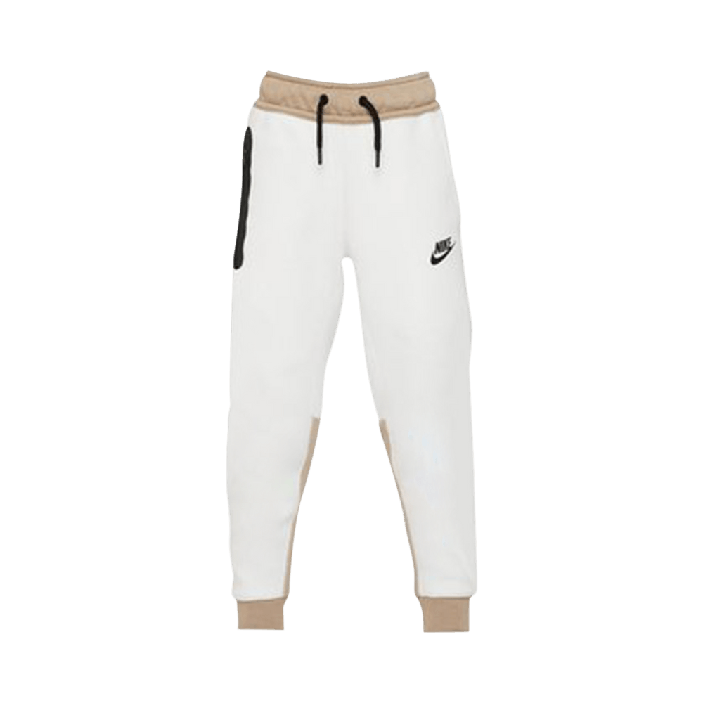 cream tech fleece pants