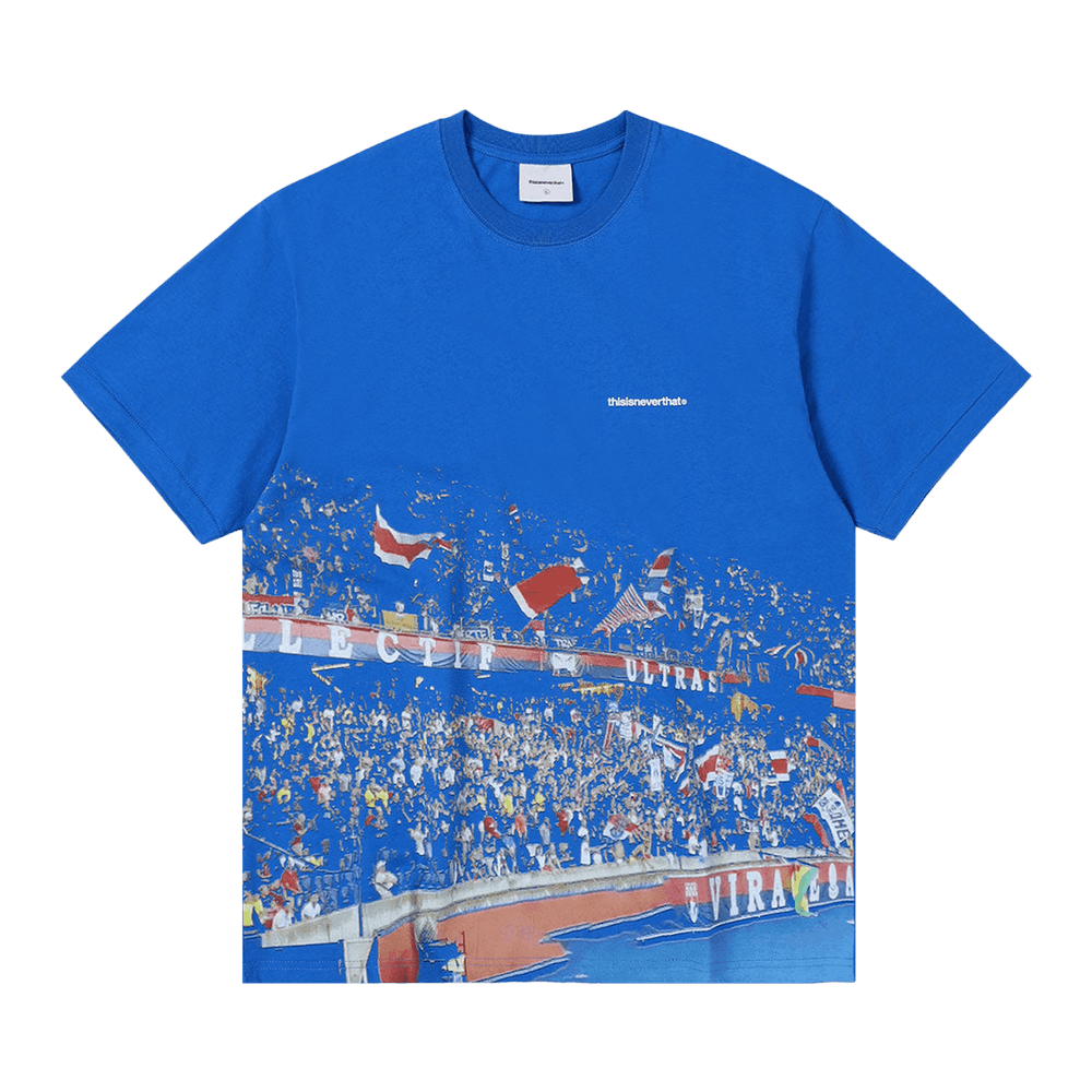 ★thisisneverthat★ ULTRAS Tee Blue TN243TTSST06BLU Buy thisisneverthat ULTRAS Tee 'Blue' - TN243TTSST06 BLUE | GOAT