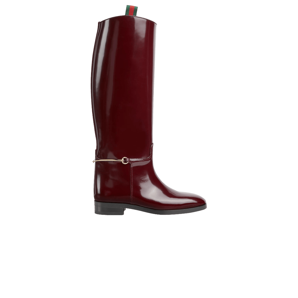 Buy Gucci Wmns Slim Horsebit Boot 'Lacquered Cherry' - 805312