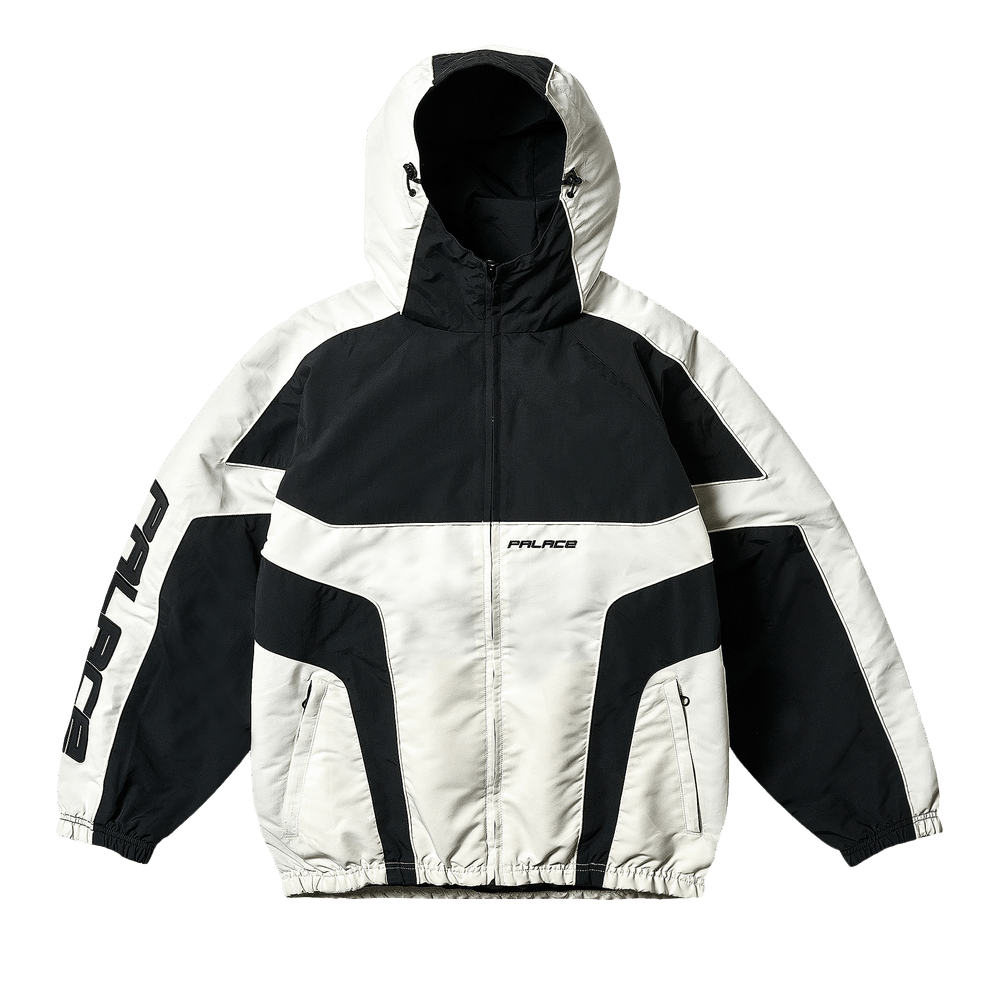 Buy Palace Piped Hooded Shell Jacket 'Black' - P28JK051 | GOAT IT