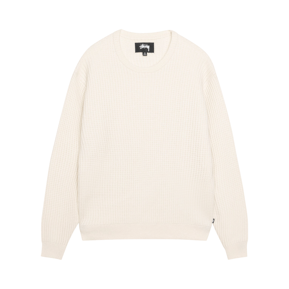 バ*助様 【STUSSY】WAFFLE KNIT CASHMERE CREW Buy Stussy Waffle Knit Cashmere Crew 'Natural' - 117257 NATU